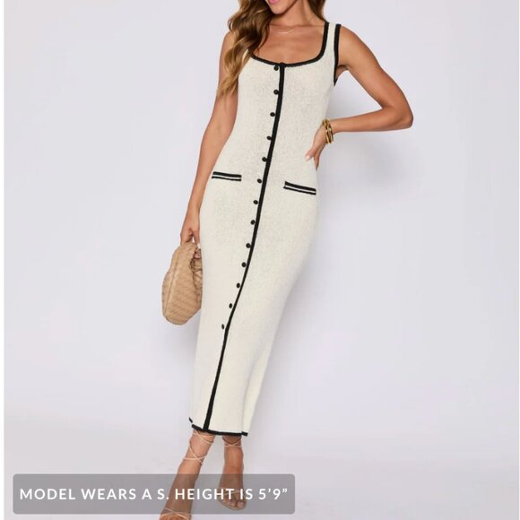 Vici Dresses & Skirts - Contour Button Down Knit Midi Dress | Vici